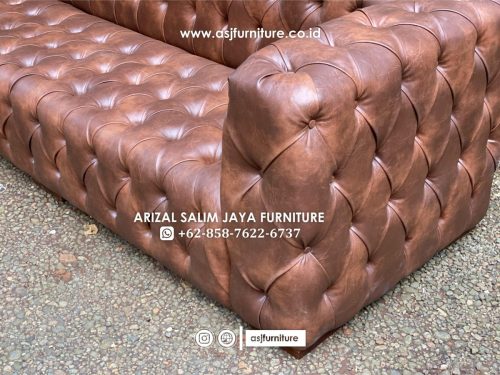 Sofa Tamu Chesterfield Classic Panjang