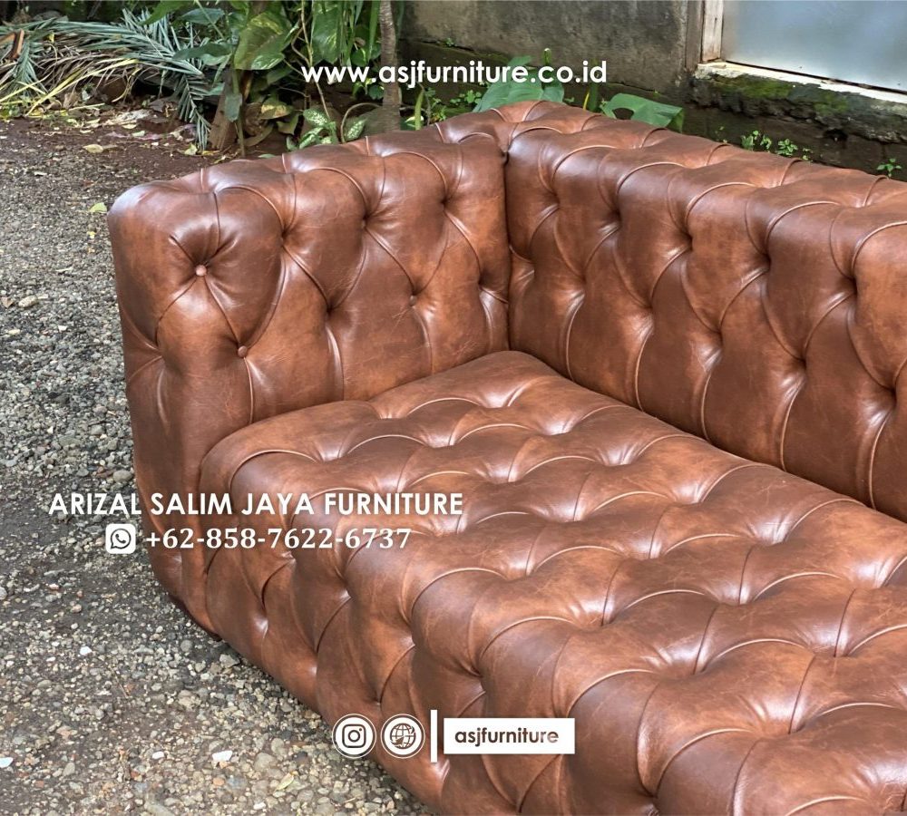 Sofa Tamu Chesterfield Classic Panjang