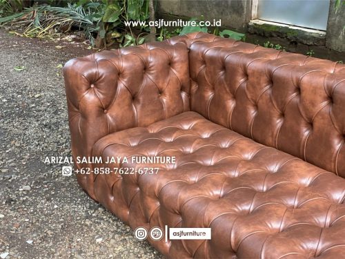 Sofa Tamu Chesterfield Classic Panjang