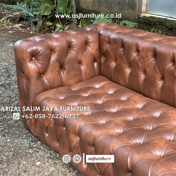 Sofa Tamu Chesterfield Classic Panjang