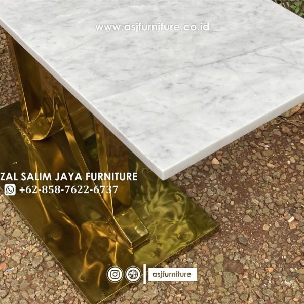 Meja Konsol Stainless Marmer Carrara