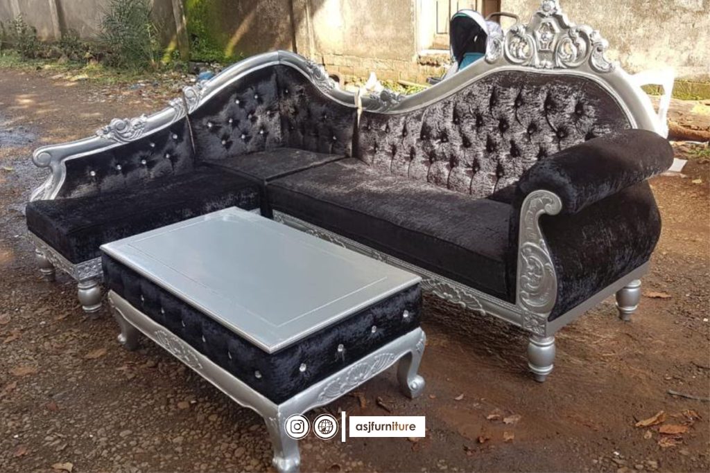 Sofa Tamu Sudut Klasik Mewah