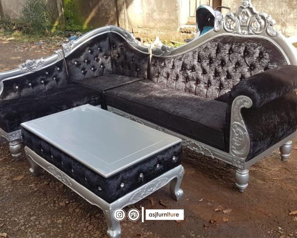Sofa Tamu Sudut Klasik Mewah
