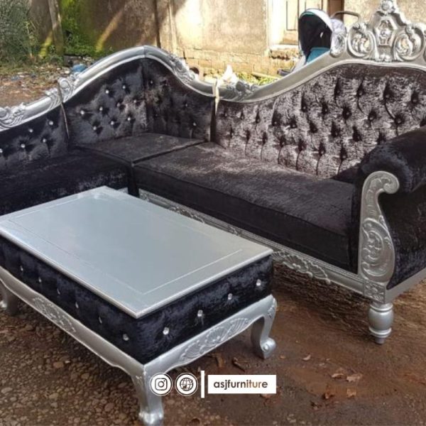 Sofa Tamu Sudut Klasik Mewah