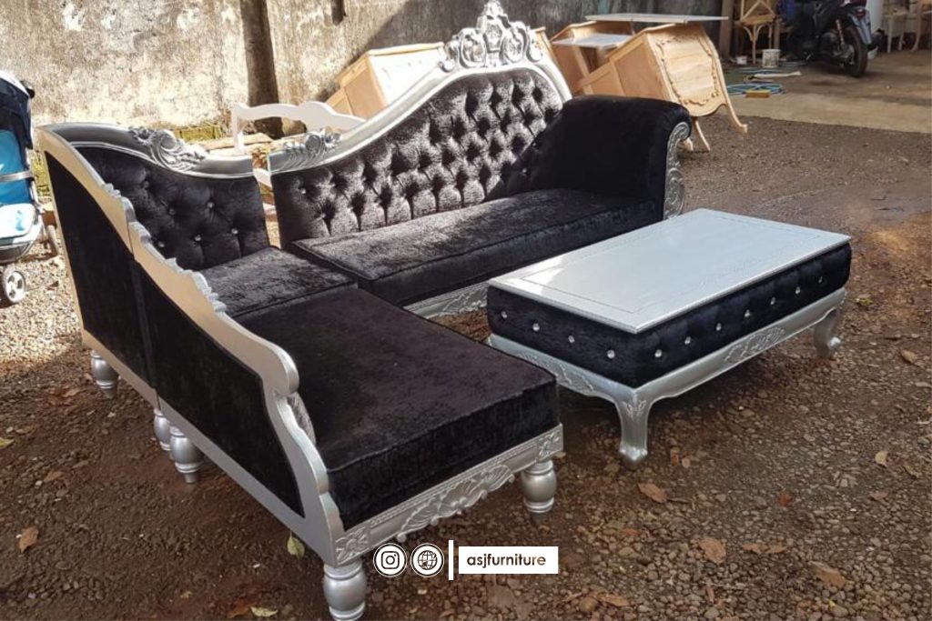 Sofa Tamu Sudut Klasik Mewah