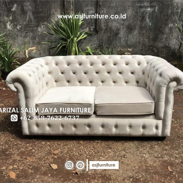 Sofa Tamu Chester Minimalis 2 Seater