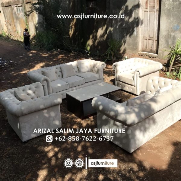 Set Sofa Tamu Chester Modern Mewah