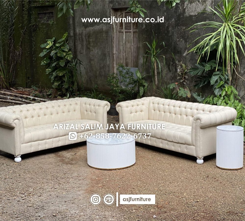 Set Sofa Chester 33 Meja Tamu Marmer