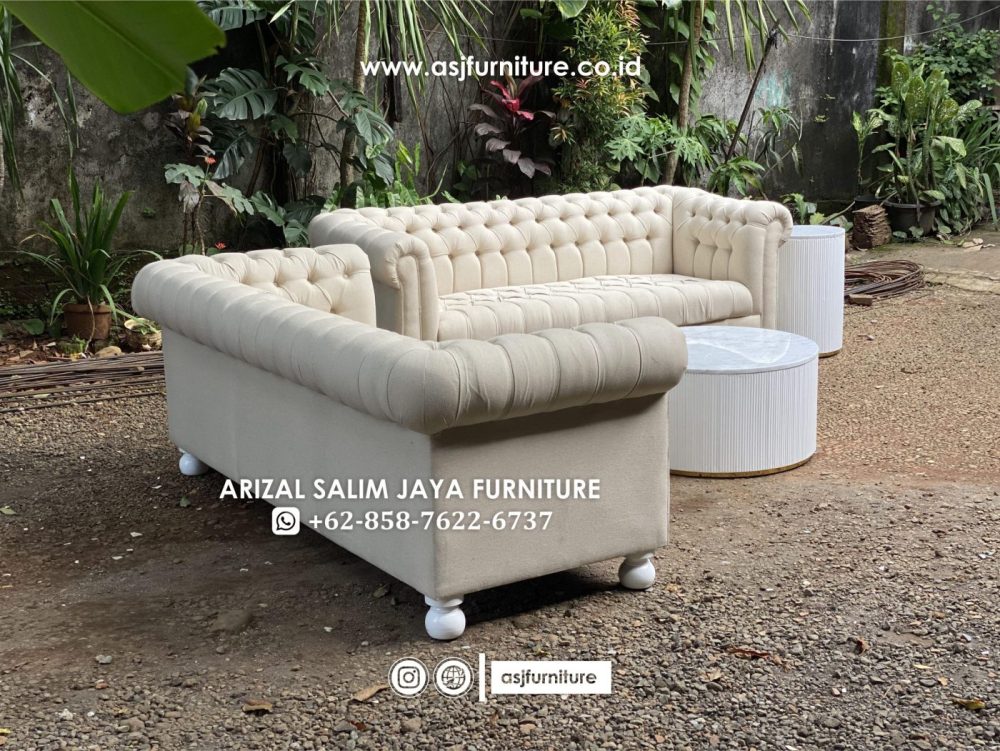 Set Sofa Chester 33 Meja Tamu Marmer