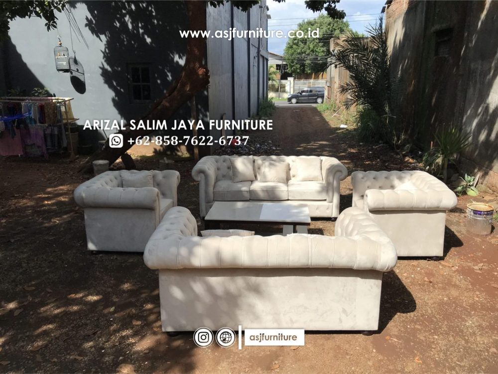 Set Sofa Tamu Chester Modern Mewah