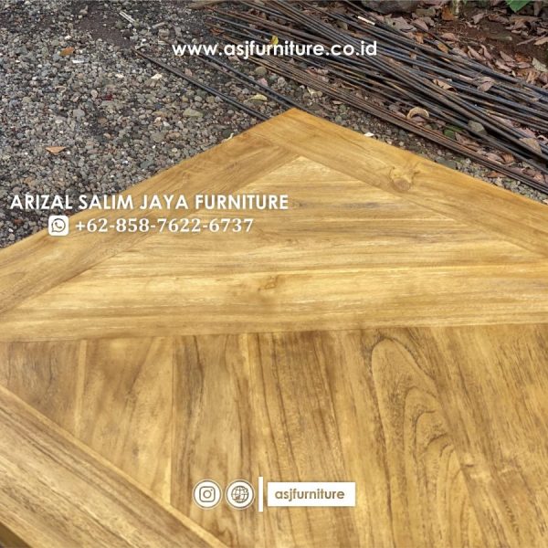 Meja Makan Jati Rustic Mewah