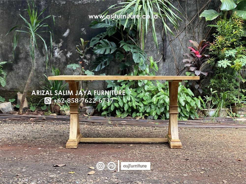 Meja Makan Jati Rustic Mewah