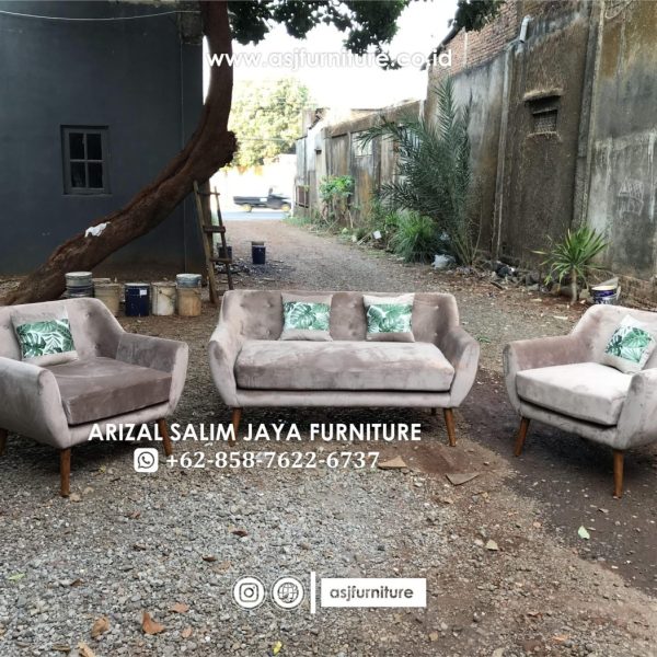 Set Sofa Tamu Retro Minimalis