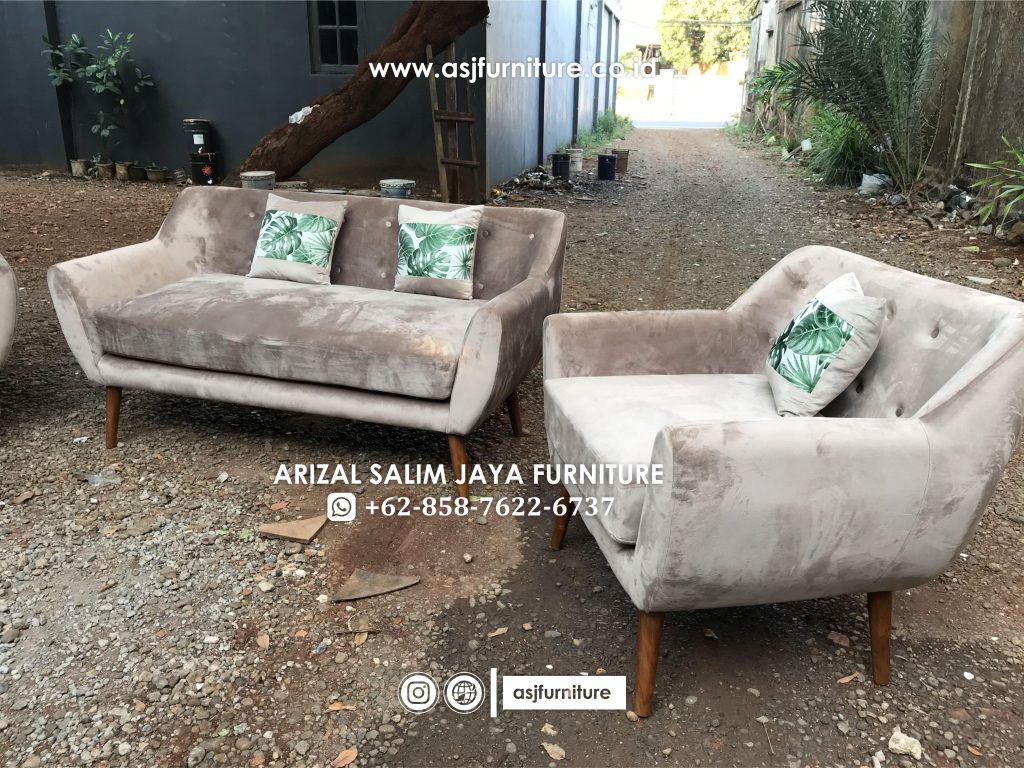 Set Sofa Tamu Retro Minimalis