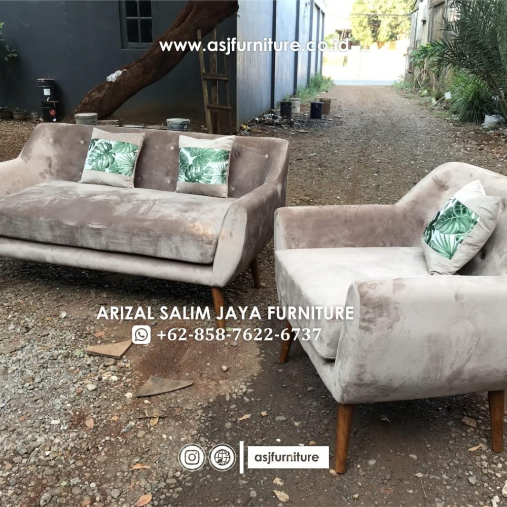 Set Sofa Tamu Retro Minimalis