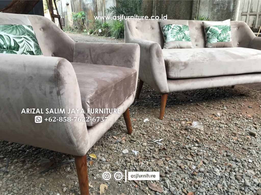 Set Sofa Tamu Retro Minimalis