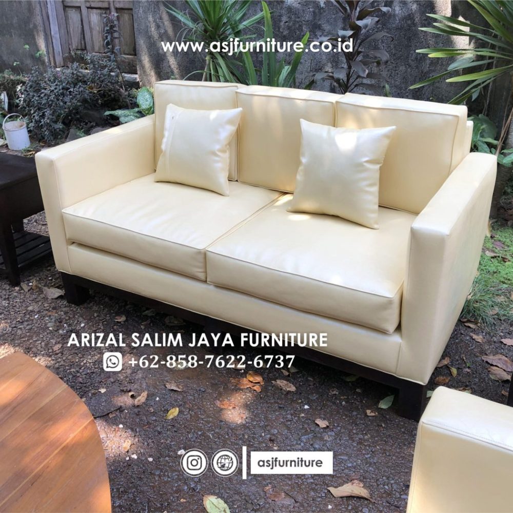 Sofa Tamu Set Minimalis Jati Modern