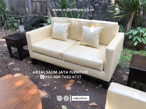 Sofa Tamu Set Minimalis Jati Modern