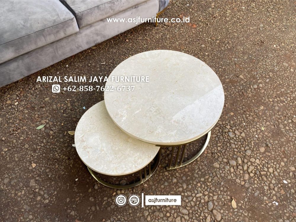 Sofa Tamu Modern Meja Tamu Stainless Marmer