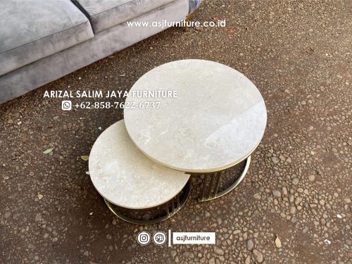 Sofa Tamu Modern Meja Tamu Stainless Marmer