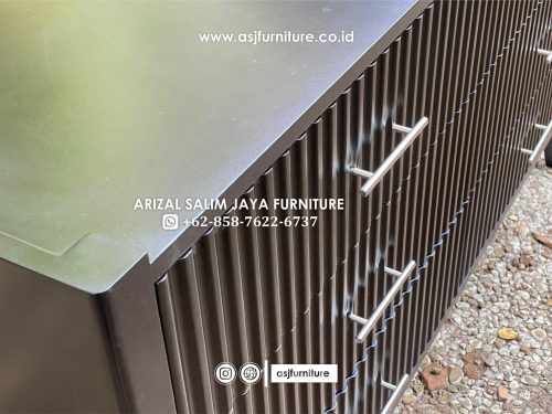 Bufet Modern Hitam Salur Laci Bufet Modern Hitam Salur Laci
