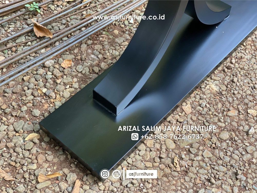 Meja Foyer Konsol Marmer Hitam Modern