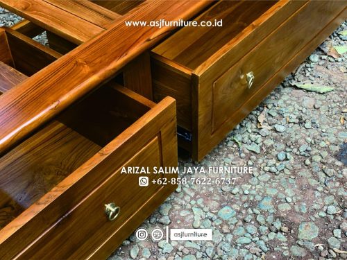 Tempat Tidur Jati Rotan Sandaran Modern Tempat Tidur Jati Rotan Sandaran Modern