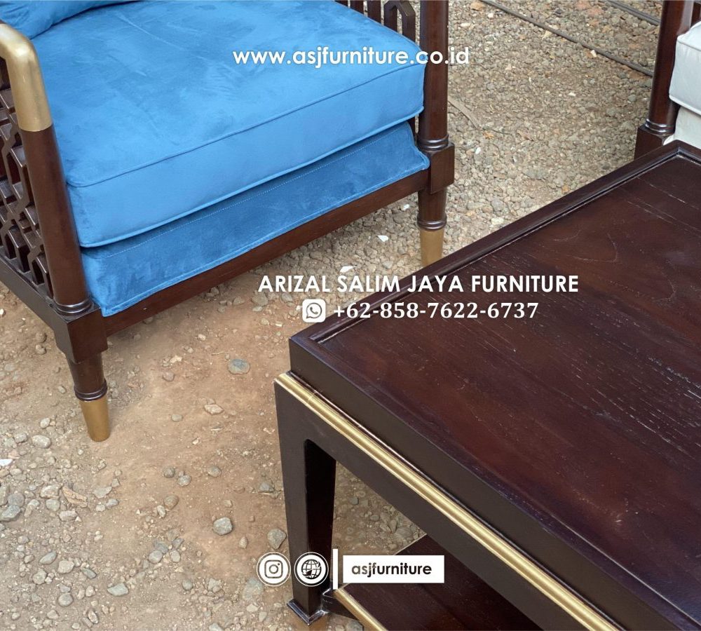 Set Sofa Tamu Jati Caracole Modern Mewah