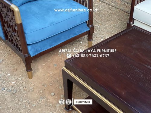 Set Sofa Tamu Jati Caracole Modern Mewah