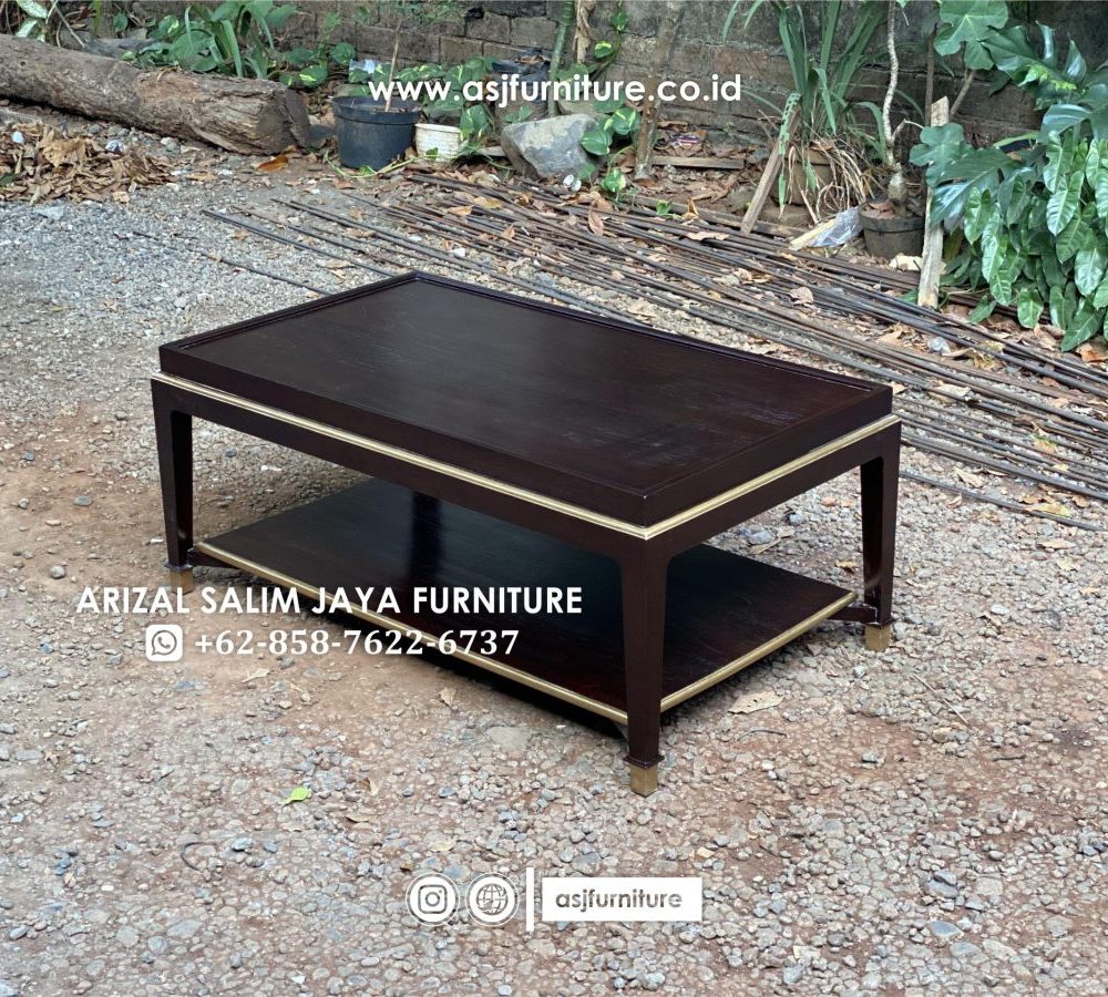 Meja Tamu Jati Caracole Modern Minimalis