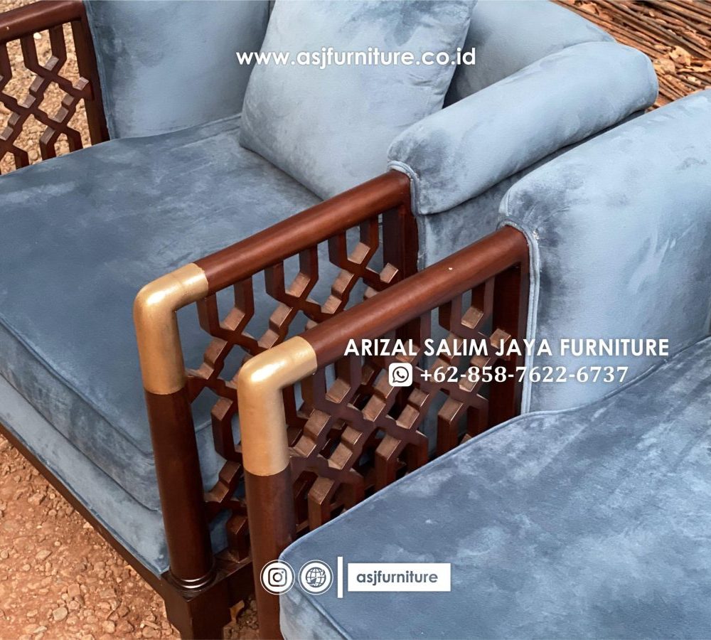 Kursi Sofa Jati Caracole 1 Seater Modern