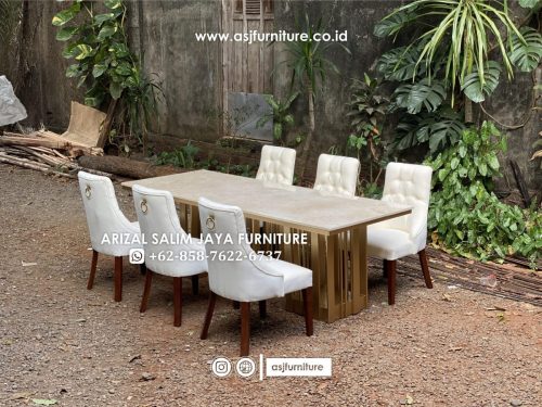 Set Meja Makan Marmer 6 Kursi Sofa Minimalis Set Meja Makan Marmer 6 Kursi Sofa Minimalis