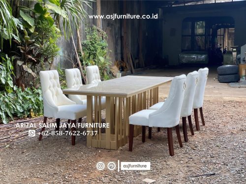 Set Meja Makan Marmer 6 Kursi Sofa Minimalis Set Meja Makan Marmer 6 Kursi Sofa Minimalis