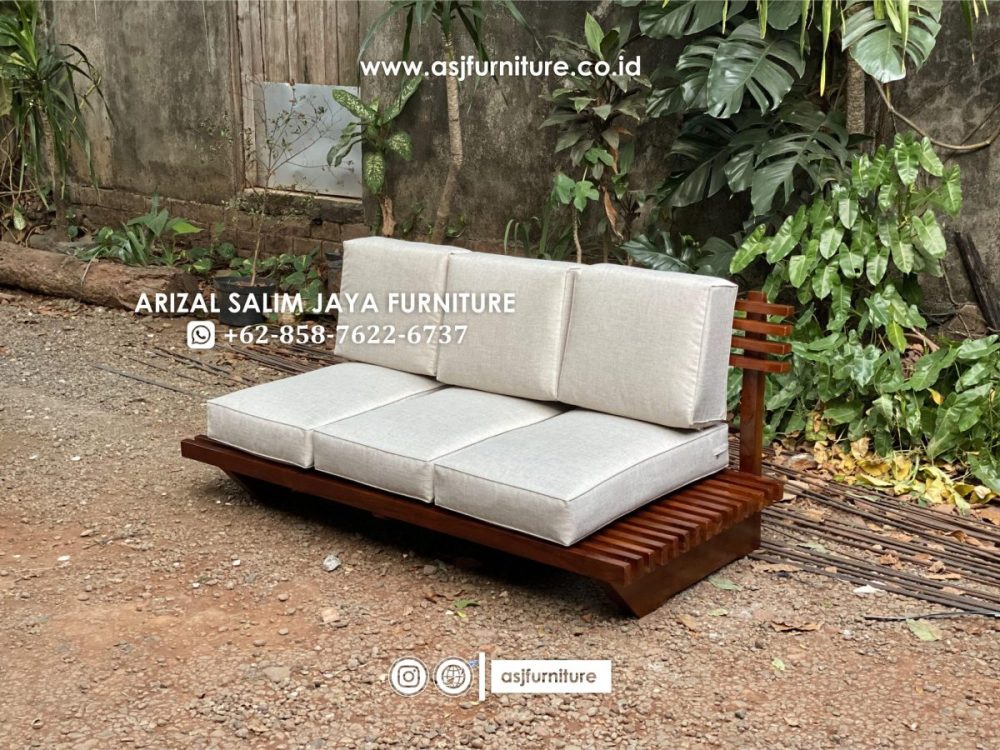 Kursi Sofa Scandinavian Jati Modern Minimalis
