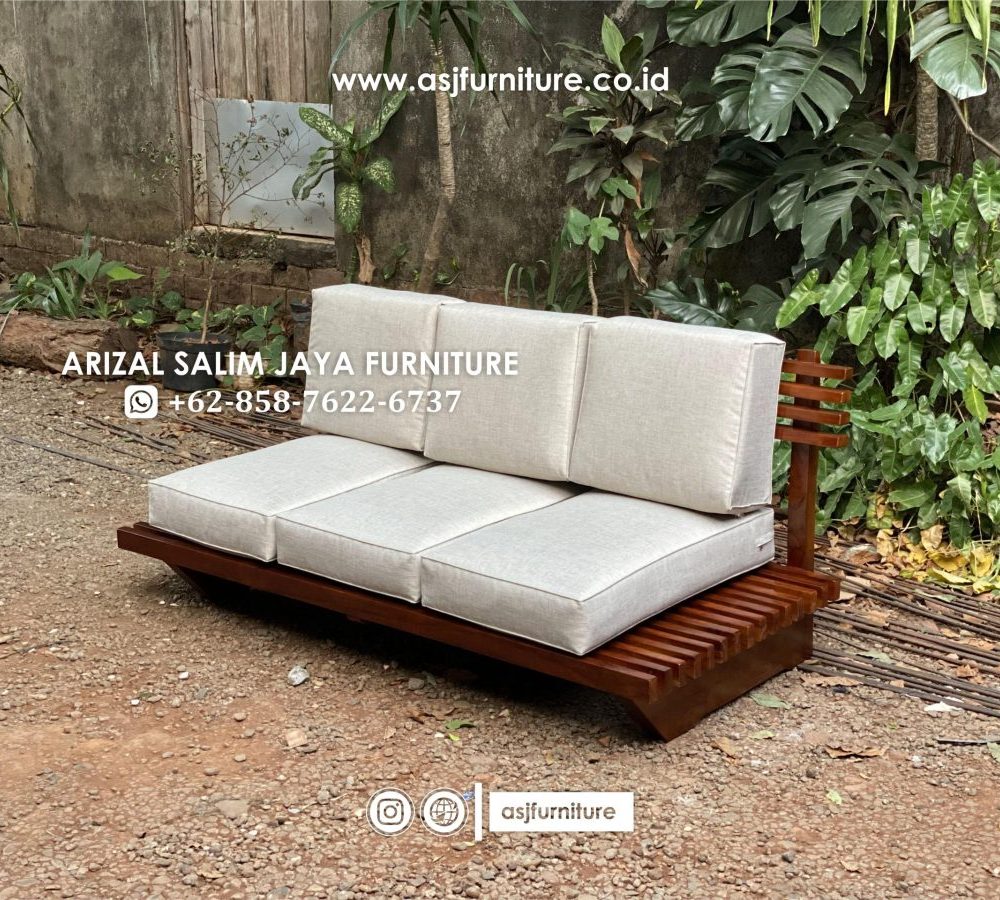 Kursi Sofa Scandinavian Jati Modern Minimalis