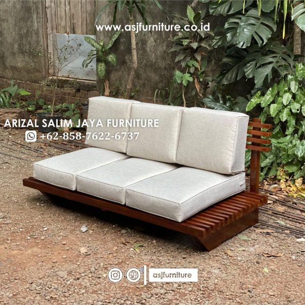 Kursi Sofa Scandinavian Jati Modern Minimalis