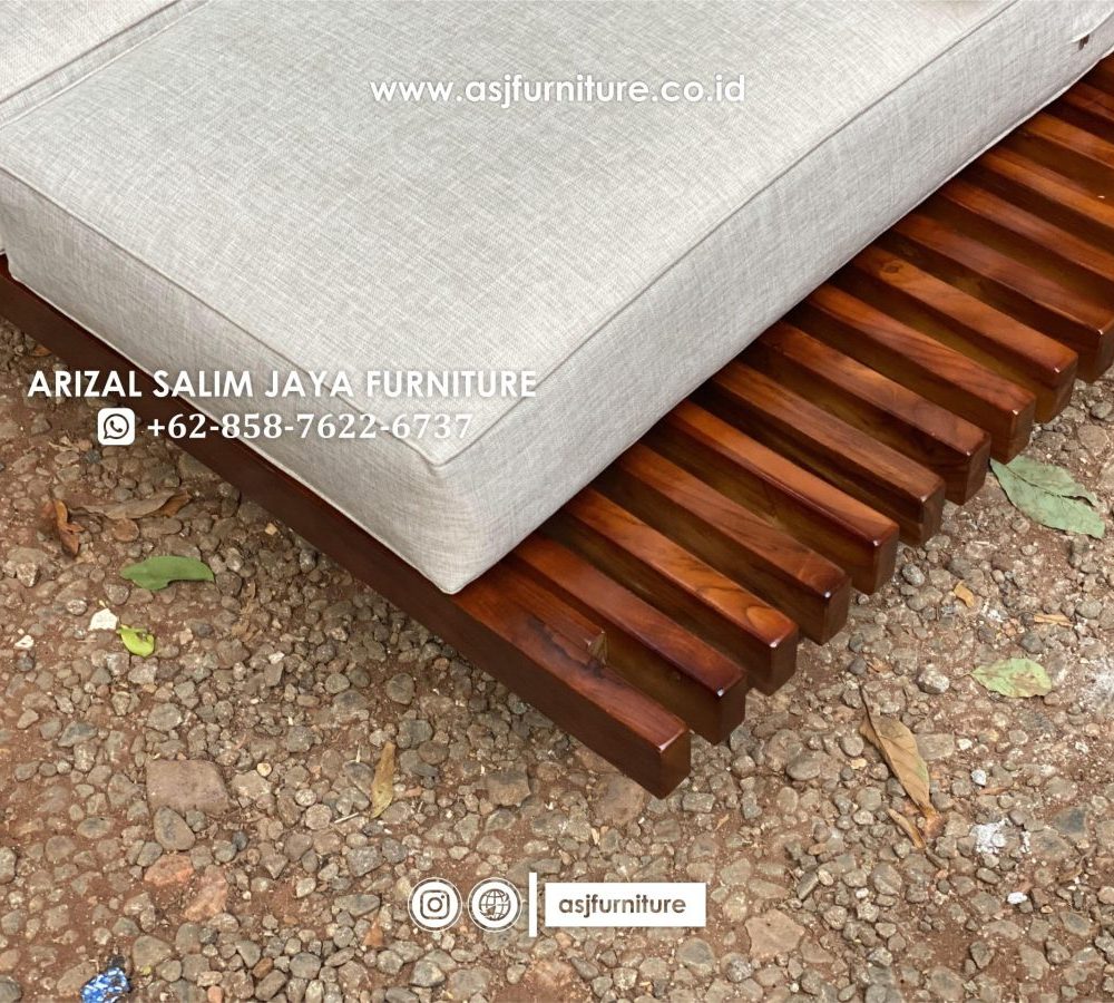 Kursi Sofa Scandinavian Jati Modern Minimalis