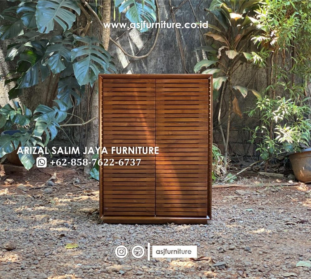 Kabinet Bufet Jati Salur Modern Minimalis