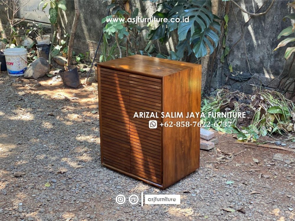 Kabinet Bufet Jati Salur Modern Minimalis