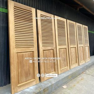 Pintu Jendela Jati Retro Minimalis