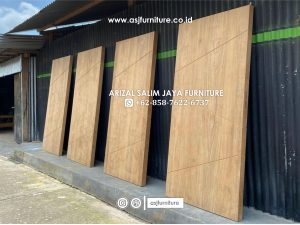 Pintu Jati Solid Modern Minimalis