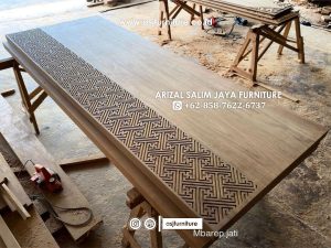 Pintu Rumah Jati Modern Motif Kekinian