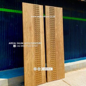 Pintu Jati Ukiran Simple Minimalis