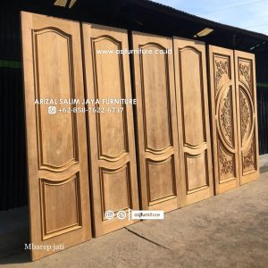 Pintu Jendela Jati Solid Minimalis