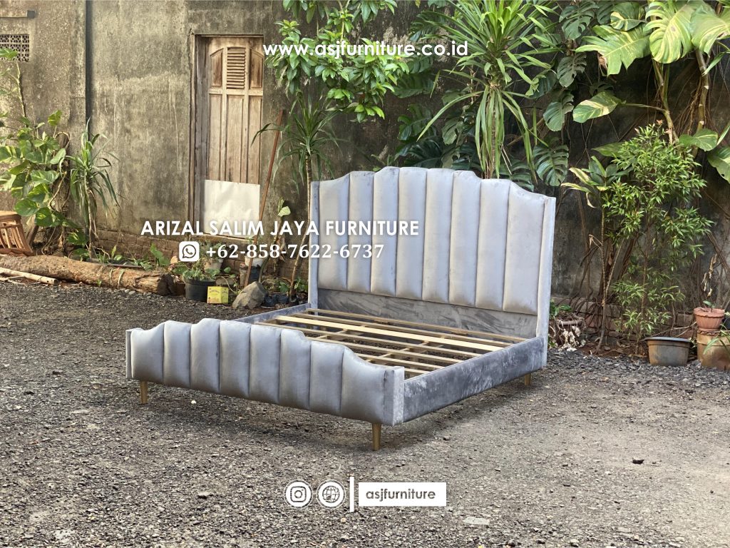 Ranjang Tempat Tidur Sandaran Busa Minimalis