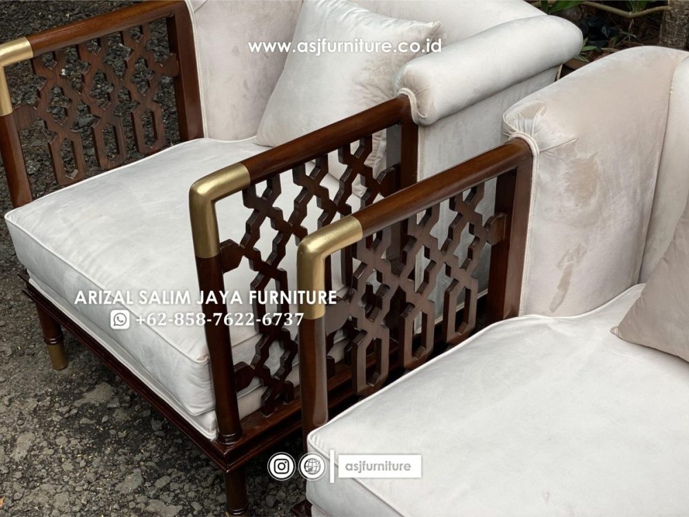 Kursi Sofa Jati 1 Seater Single Caracole