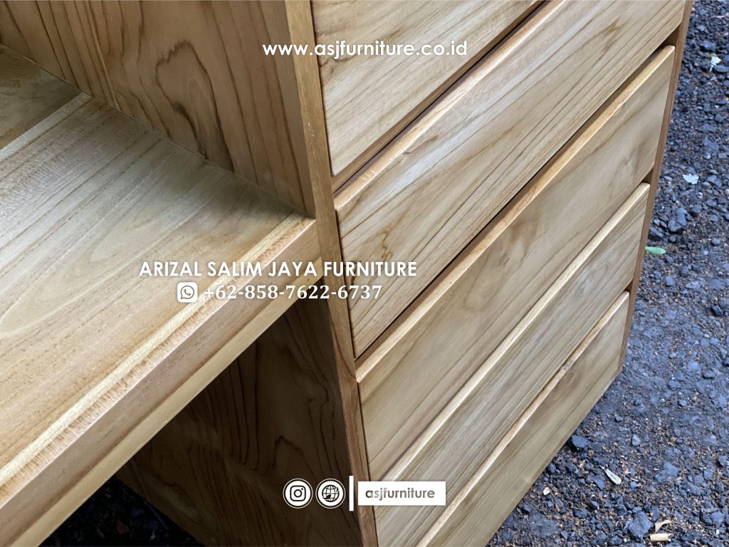 Meja Rias Jati Minimalis Bleaching