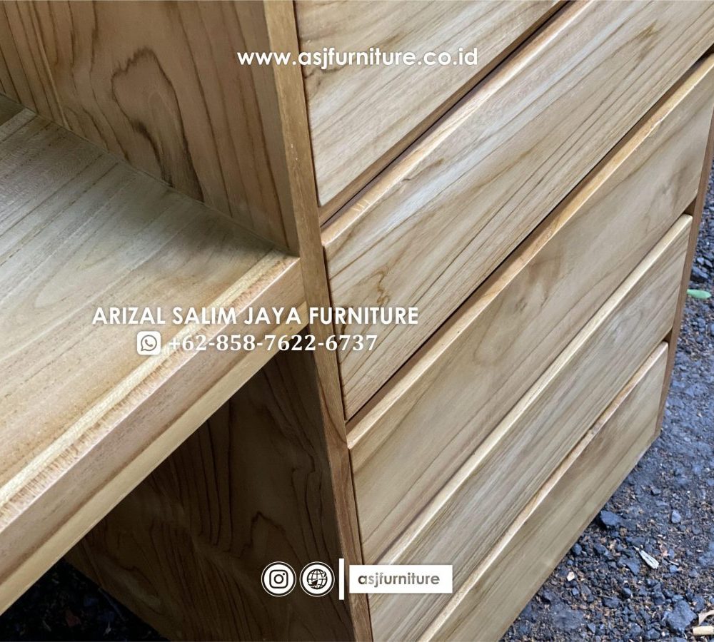 Meja Rias Jati Minimalis Bleaching