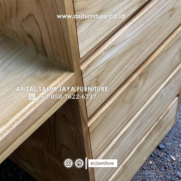 Meja Rias Jati Minimalis Bleaching