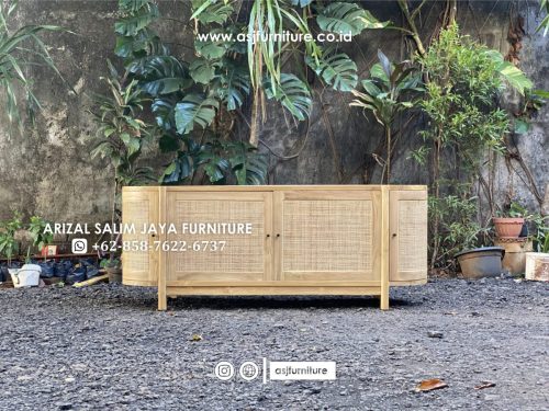 Meja TV Jati Rotan Square Oval MinimalisMeja TV Jati Rotan Square Oval Minimalis Meja TV Jati Rotan Square Oval Minimalis